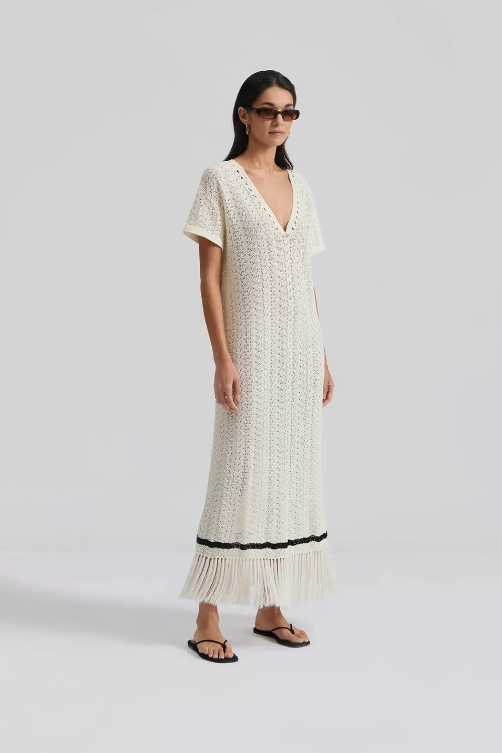 Malina Aira Kaftan White Best