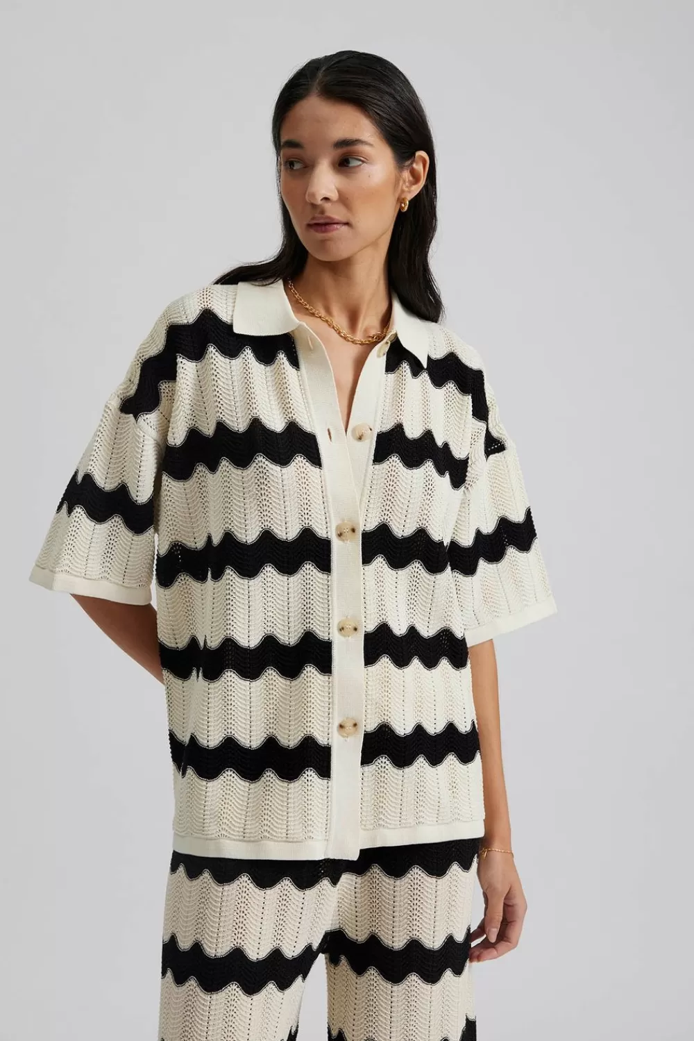 Malina Alana skjorta BlackStripe Best Sale