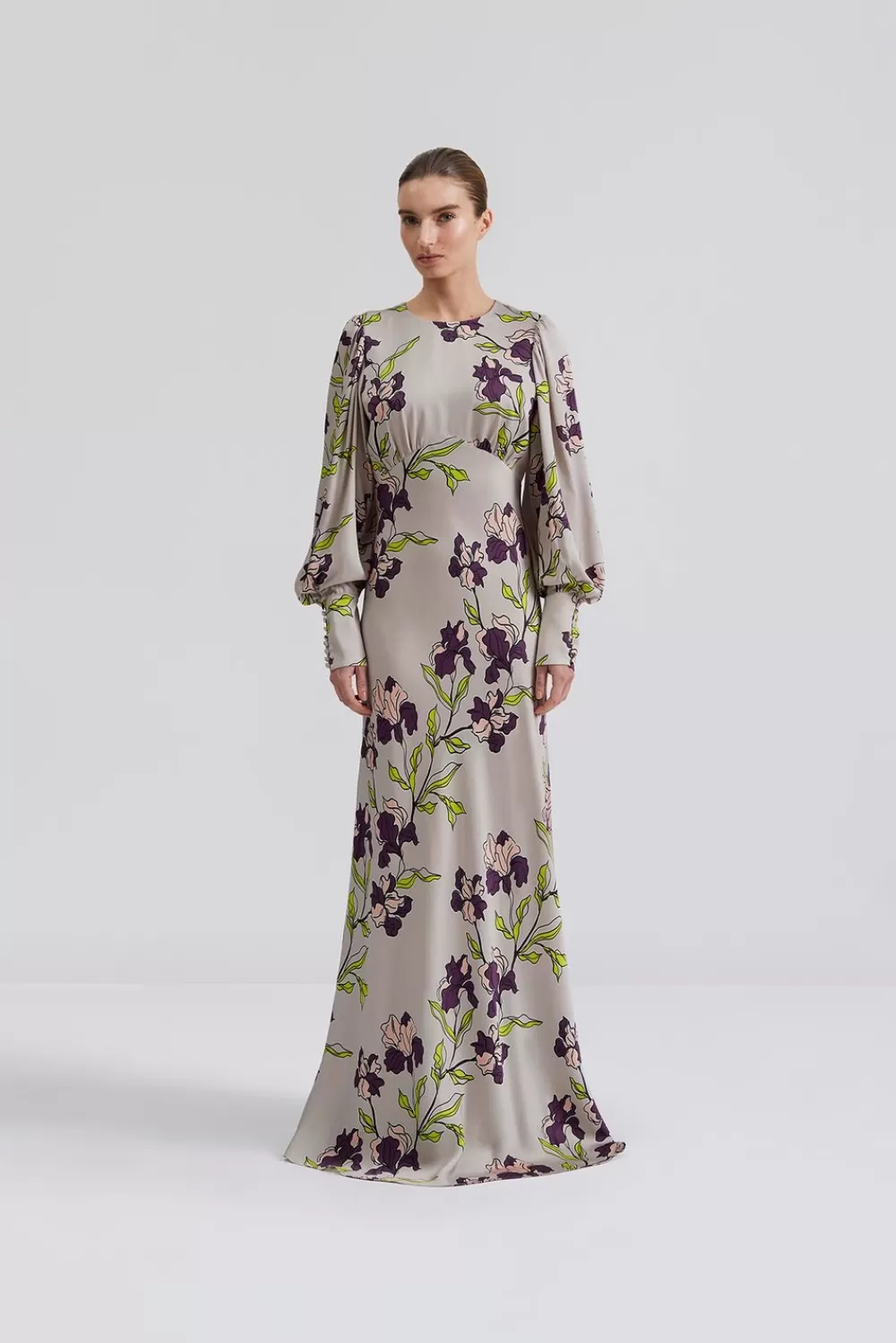 Malina Alize maxiklänning FallFloralsGrey Discount