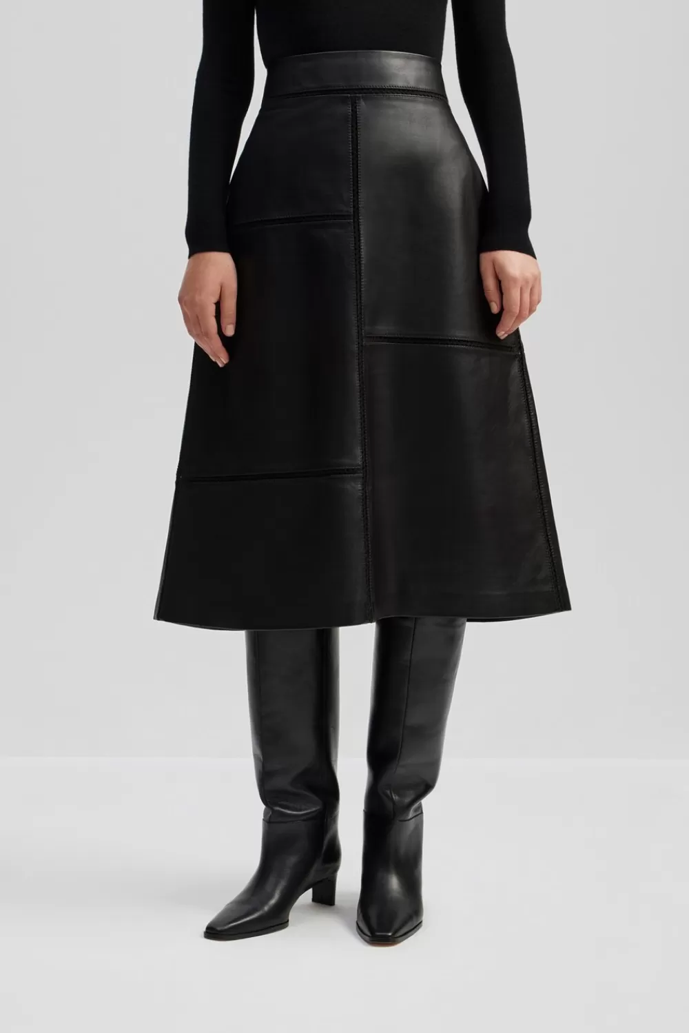 Malina Beatrisse midikjol Black Best