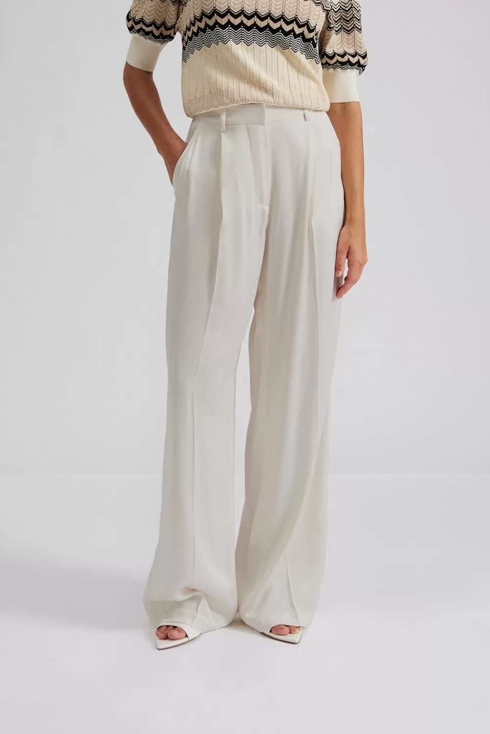 Malina Carlotta satin pants Vanilla Discount