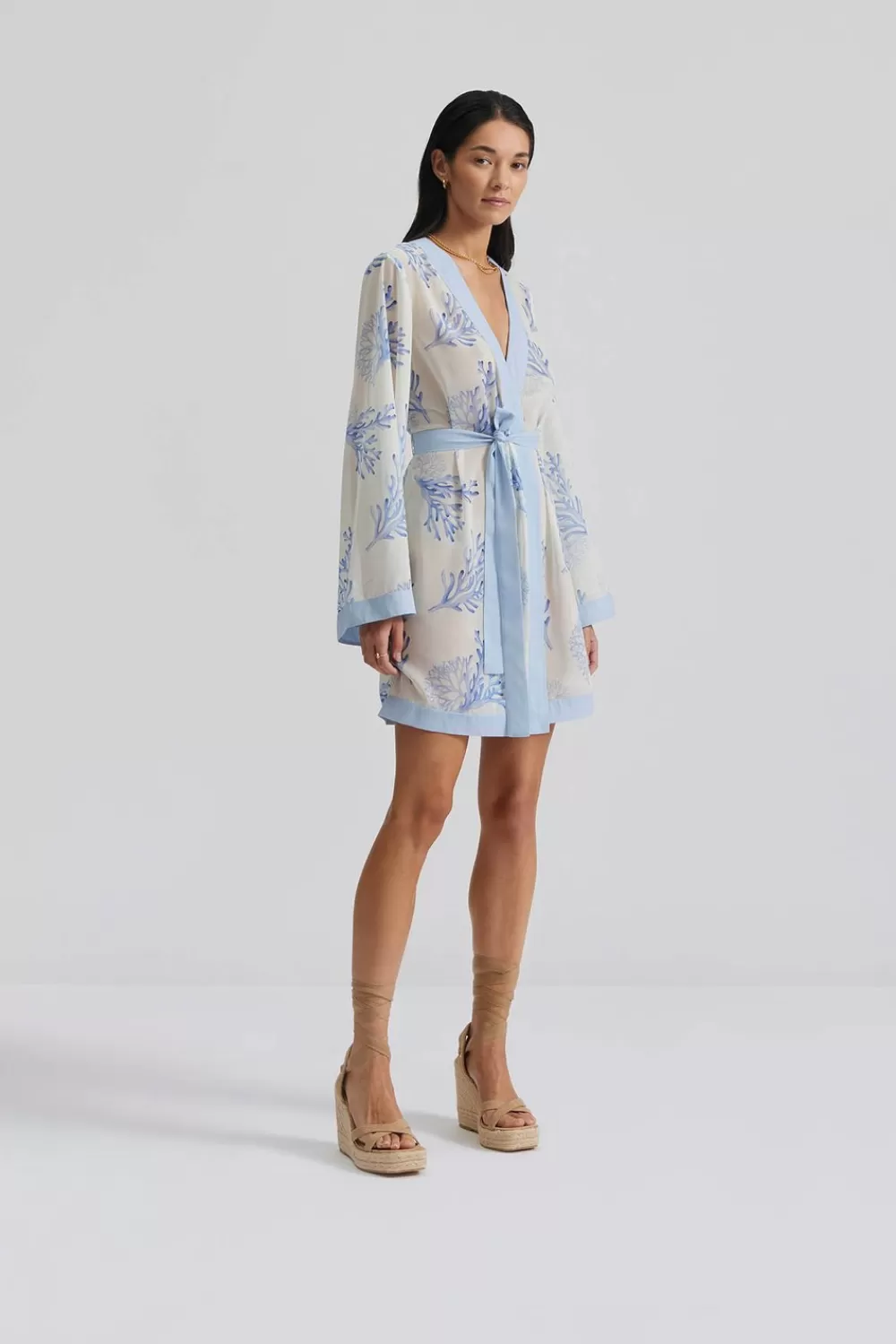 Malina Dalia kaftan CoralBlue Discount