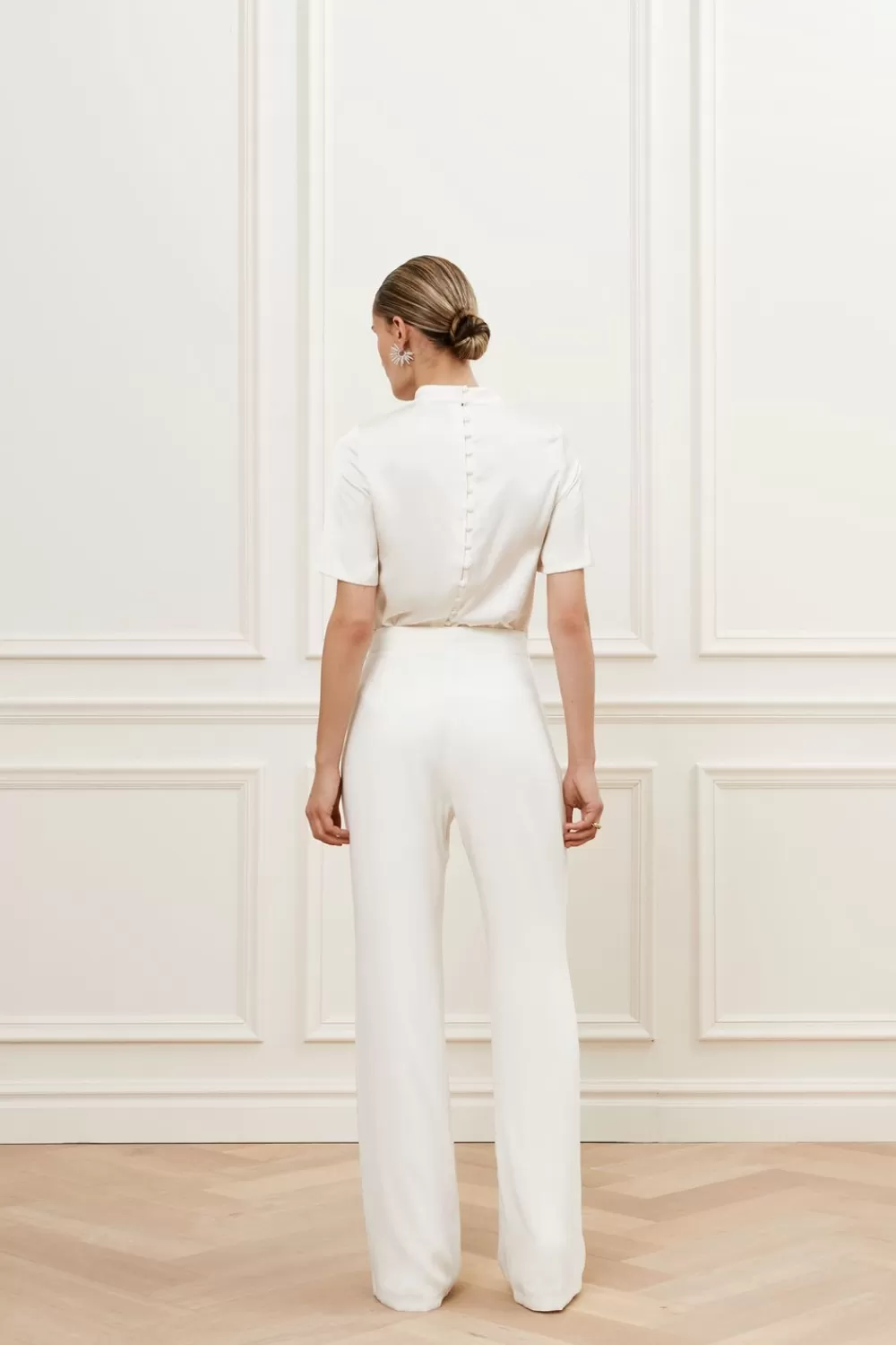 Malina Disa smokingbyxor Ivory Best Sale