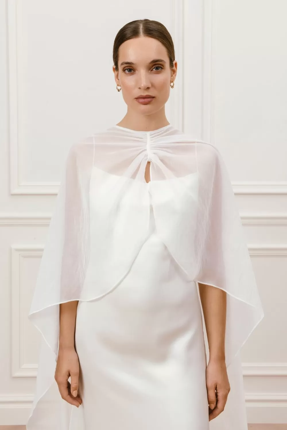 Malina Dixie cape brudslöja Ivory Shop