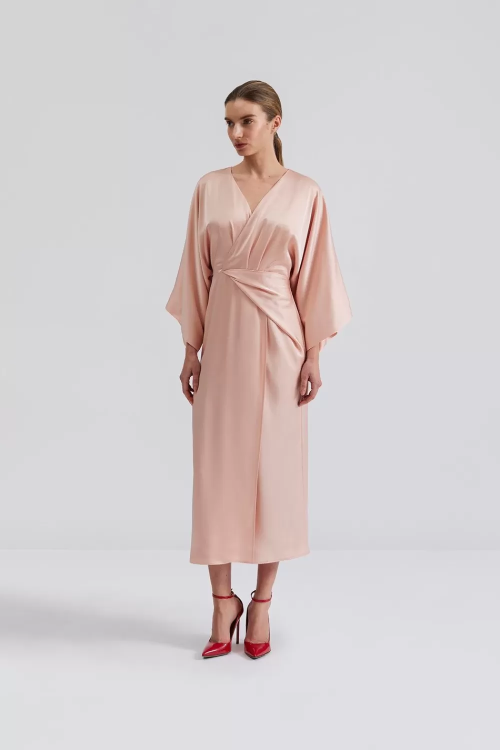 Malina Erica midiklänning Olive Flash Sale