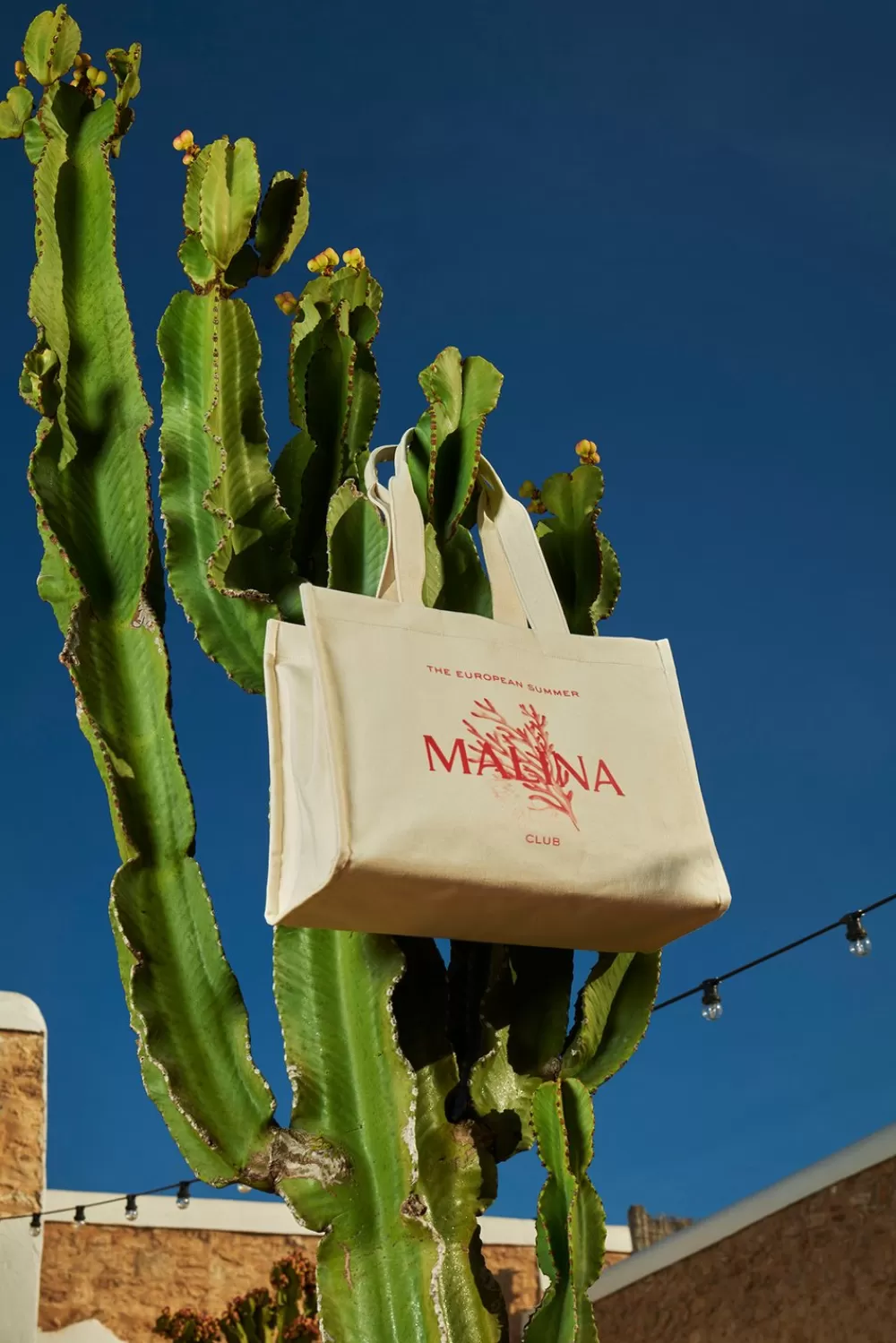 Malina European Summer Club Canvas Bag Vanilla Discount