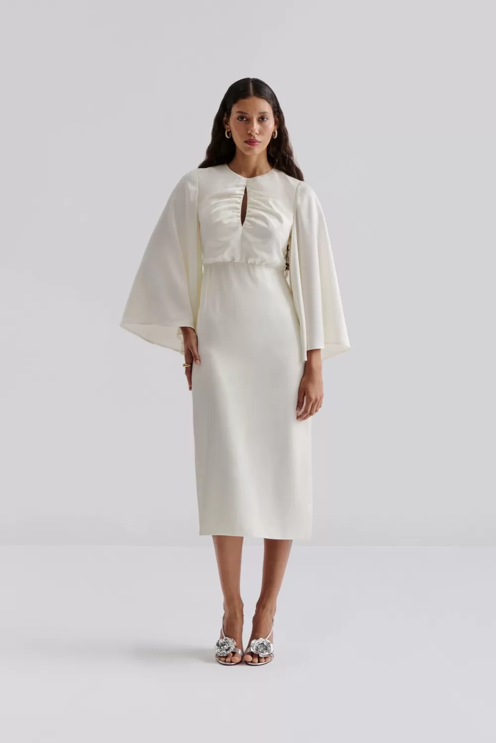 Malina Isadora Midiklänning Cream Fashion