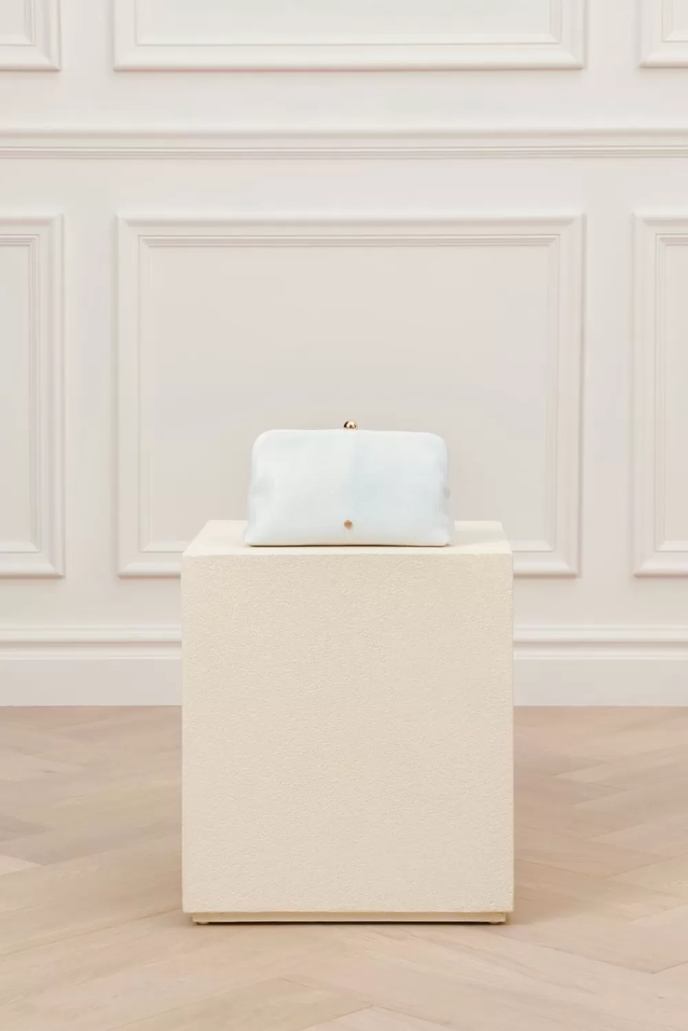 Malina Läderclutch White Sale