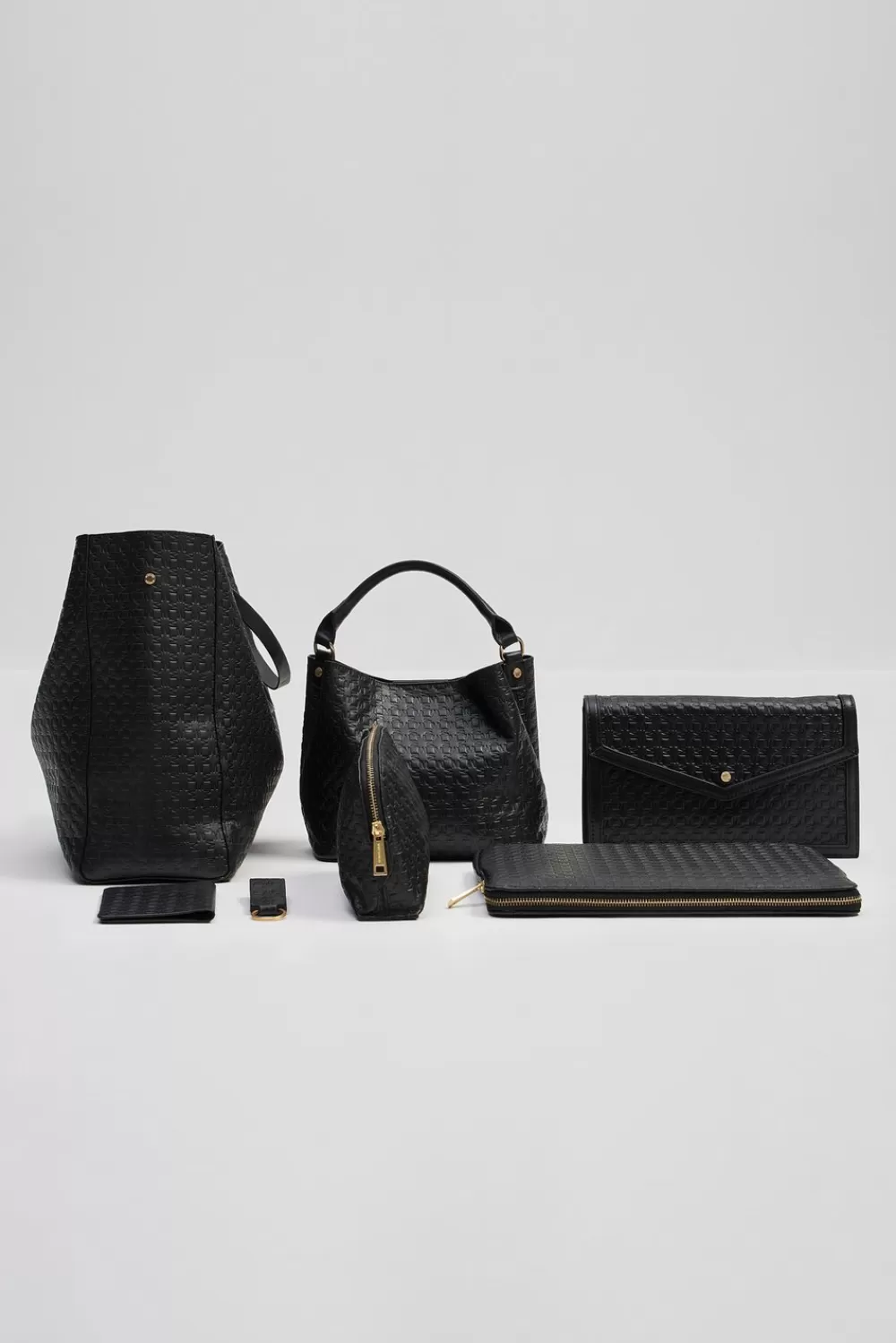 Malina Leather key chain BlackEmbossed Best