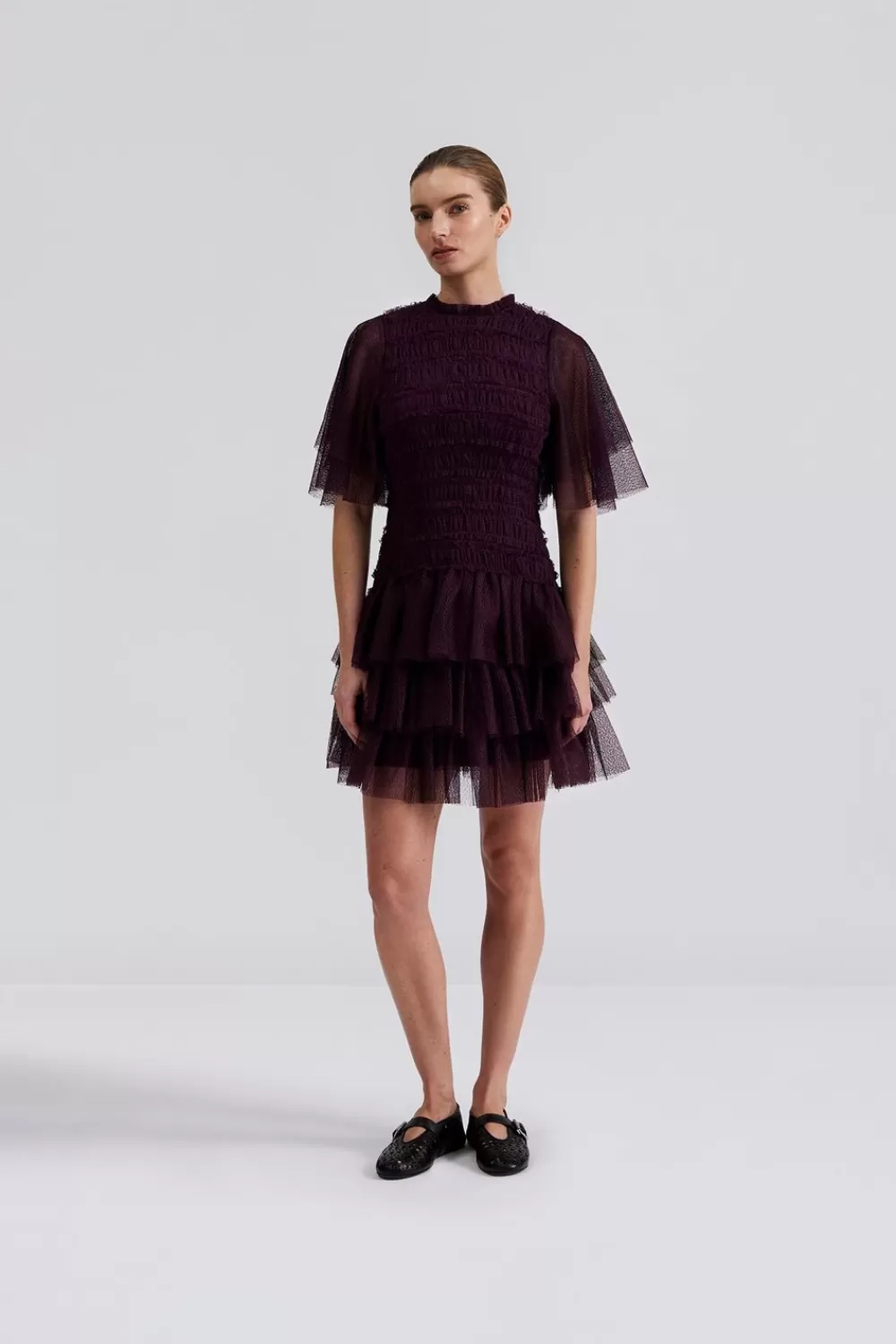 Malina Minnie miniklänning Plum Cheap
