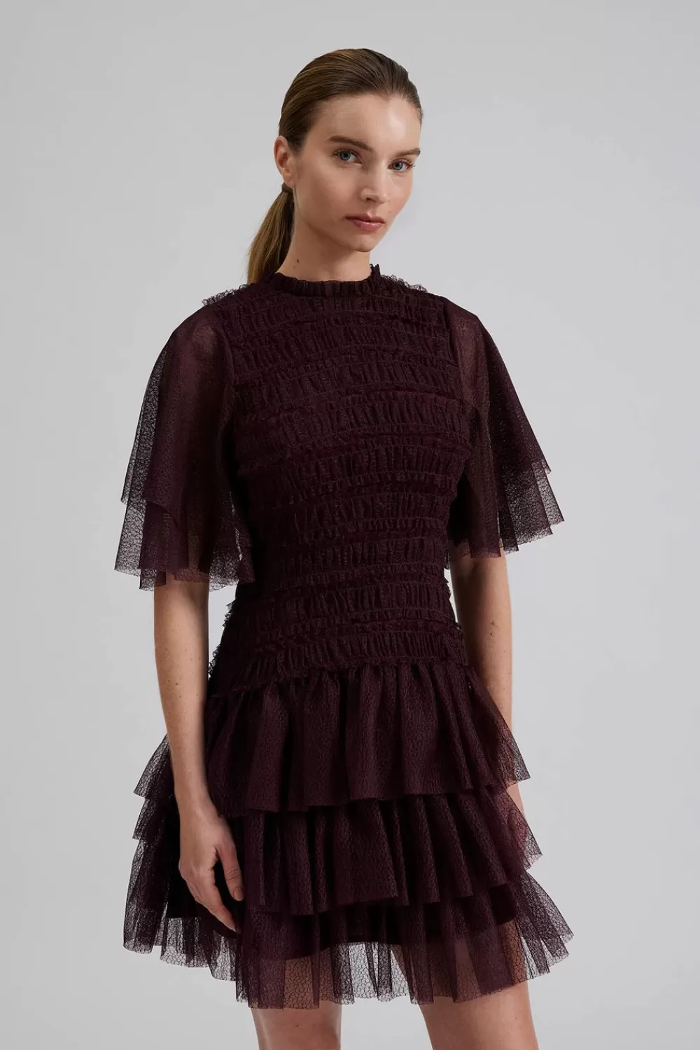Malina Minnie miniklänning Plum Cheap