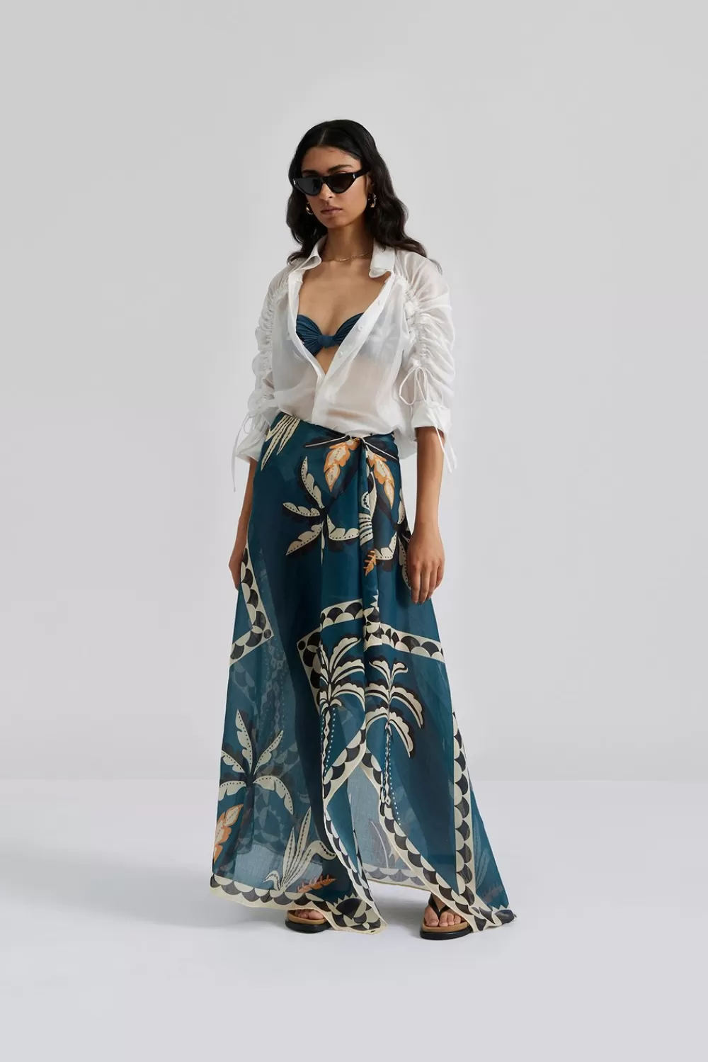 Malina Mönstrad strandsarong DesertPalm Best Sale