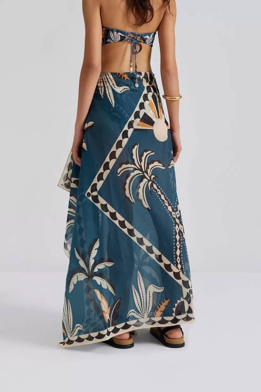 Malina Mönstrad strandsarong DesertPalm Best Sale