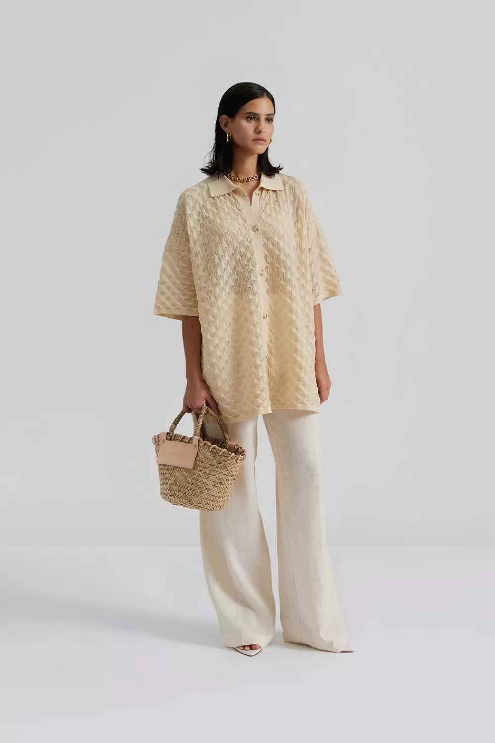 Malina Moa skjorta Vanilla Flash Sale