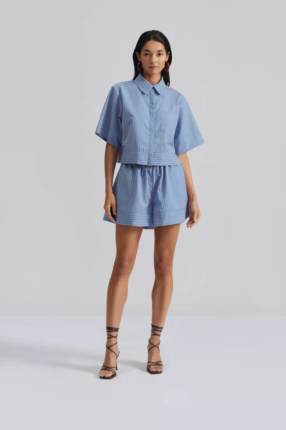 Malina Selene skjorta AzureBlueStripe Store