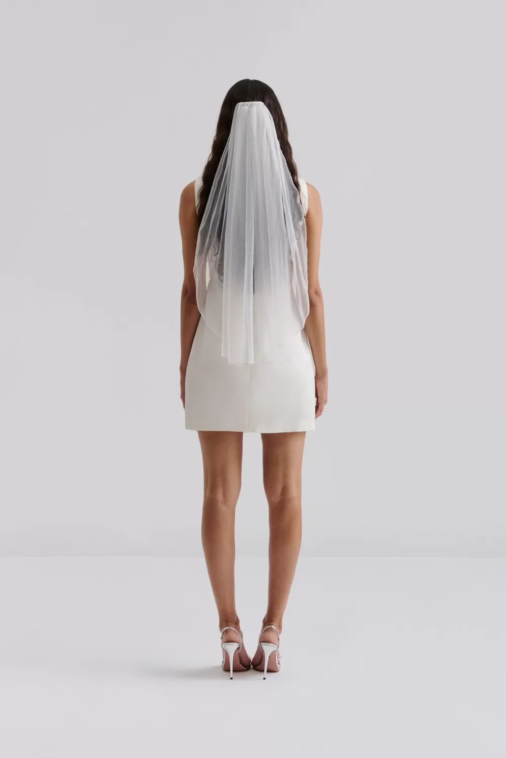 Malina Sky mist kort slöja Ivory Fashion