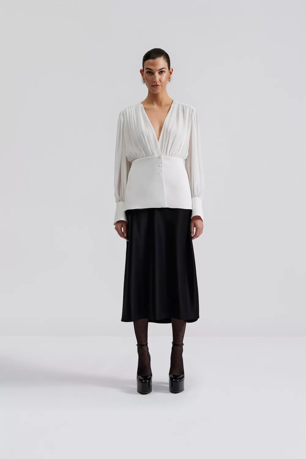 Malina Wilhelmina blus White Store