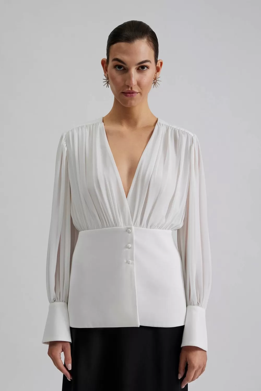 Malina Wilhelmina blus White Store